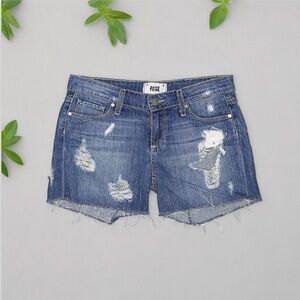 Paige Distressed Shorts | SIZE 24